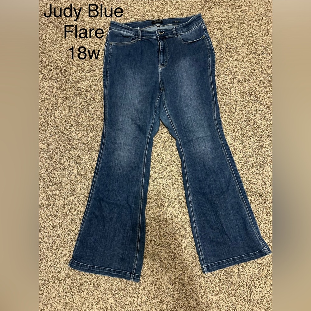Judy Blue Dark Blue Flare Jeans